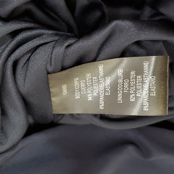 Halston Felix Matte Jersey Asymmetric Jumpsuit in Navy - Picture 8 of 9